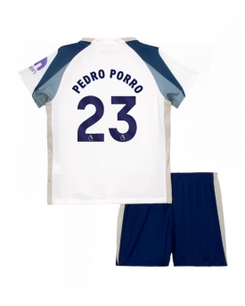 Billige Fotballdrakt Tottenham Hotspur Pedro Porro #23 Replika Hjemmedraktsett Barn 2025-26 Kortermet (med bukser)